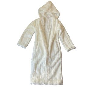White Faux Fur Coat by Foreplay
